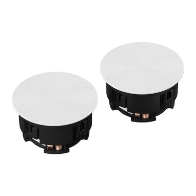 In-Ceiling Speakers by Sonos and Sonance (6 дюйм), Диаметр: 6 дюймов, Цвет: White, Комплект: Пара
