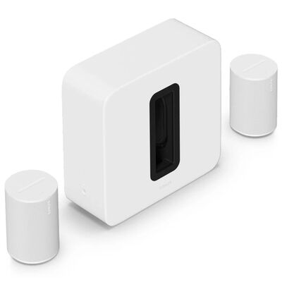 Комплект Sonos Sub 4 + 2x Era 100 White, Цвет: White
