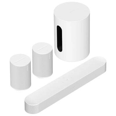 Комплект Sonos Beam + Sub Mini + 2x Era 100 White, Цвет: White