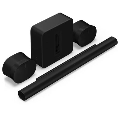 Комплект Sonos Arc Ultra + Sub 4 + 2x Era 300 Black, Цвет: Black