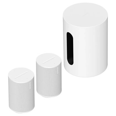 Комплект Sonos Sub Mini + 2x Era 100, Цвет: White