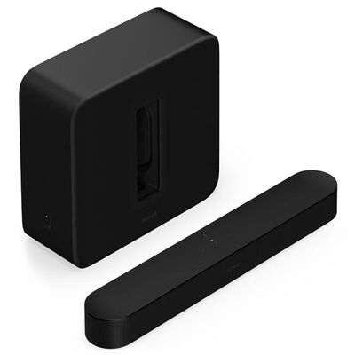 Комплект Sonos Beam + Sub 4 Black, Цвет: Black