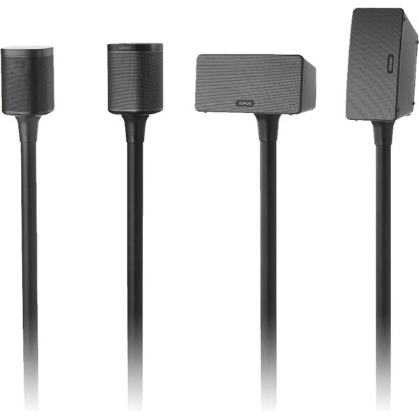 Напольная подставка Sanus для Sonos One (Один Black), Цвет: Black, Комплект: Один, изображение 2