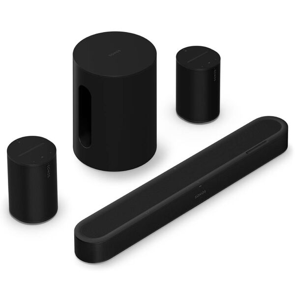 Комплект Sonos с Beam Ultra + Sub Mini + Era 100 Black, Цвет: Black
