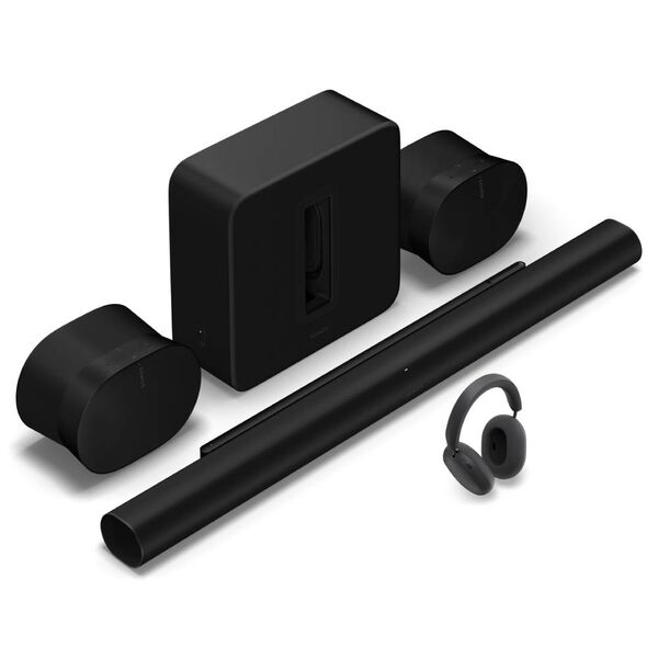 Премиальная система домашнего кинотеатра с Arc Ultra + Ace Ultra + Sub 4 + Era 300 Black, Цвет: Black