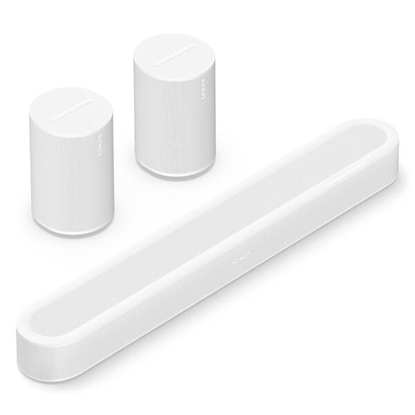 Комплект для объёмного домашнего кинотеатра с Beam Ultra + Era 100 Black, Цвет: White